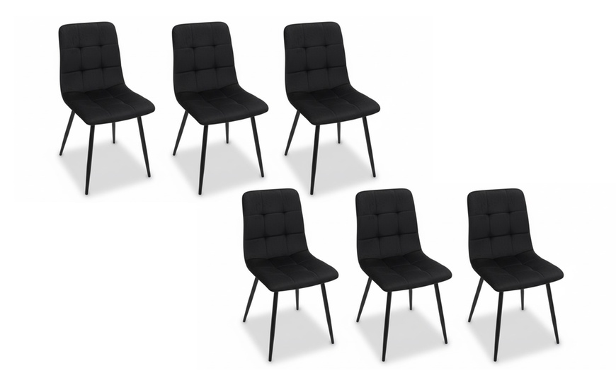 Image 4: Set 6 sedie Andromeda imbottite