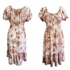 Image 23: Women's Printed Bardot Gypsy Midi Dress
