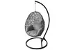 Alivio Rattan Effect Hanging Basket Egg Chair with Cushions - Second Medium