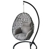 Image 5: Alivio Rattan Effect Hanging Basket Egg Chair