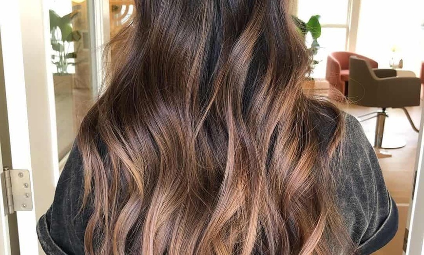 Image 2: Haircut with Partial Highlights, Full Color, or Blowout