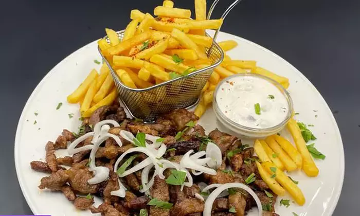 Gyros deluxe: 2-Gänge-Gyros-Menü für 2 oder 4 Personen