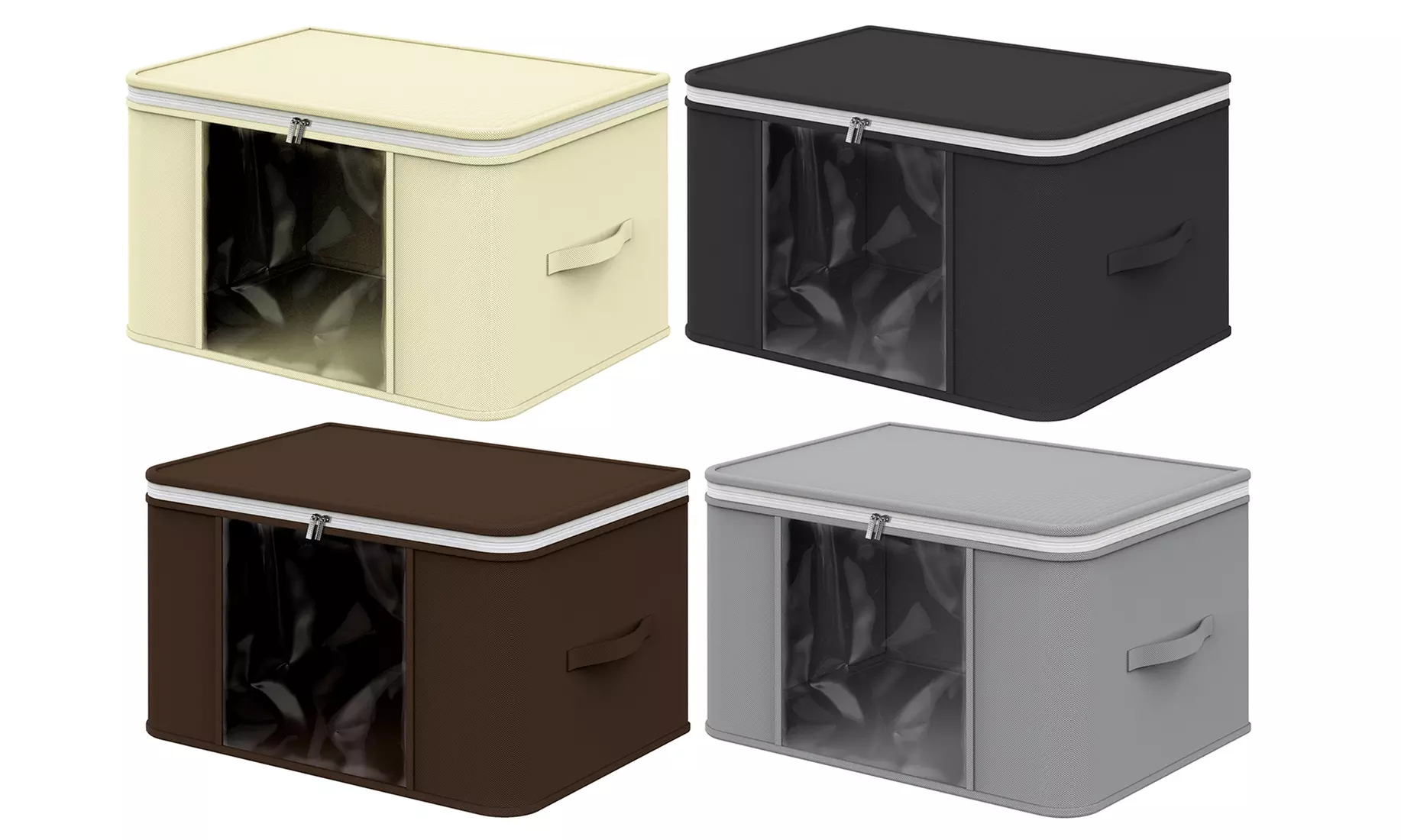 Vinsani Pack of Two Zipped Storage Bags