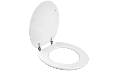 Sedile copri-WC bianco con paracolpi