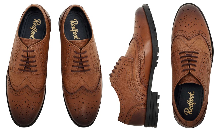 Image 5: Men's Leather Chunky Brogues