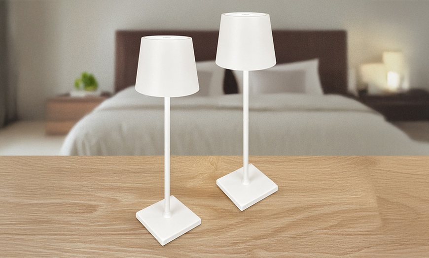 Image 1: Set van 2 led tafellampen collectie