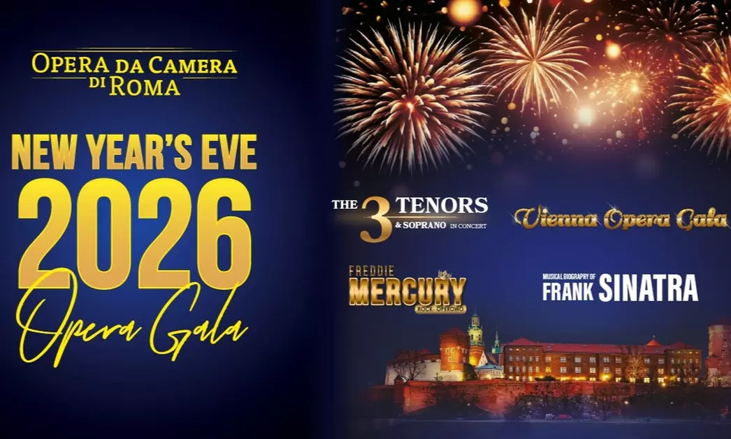 Bilety na sylwestrową i noworoczną Galę Operową 2025/2026 w Krakowie u stóp Wawelu (do -25%) - Primary Image