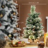 Image 13: Prelit Small Christmas Tree, Snow Flocked Tabletop Xmas Tree