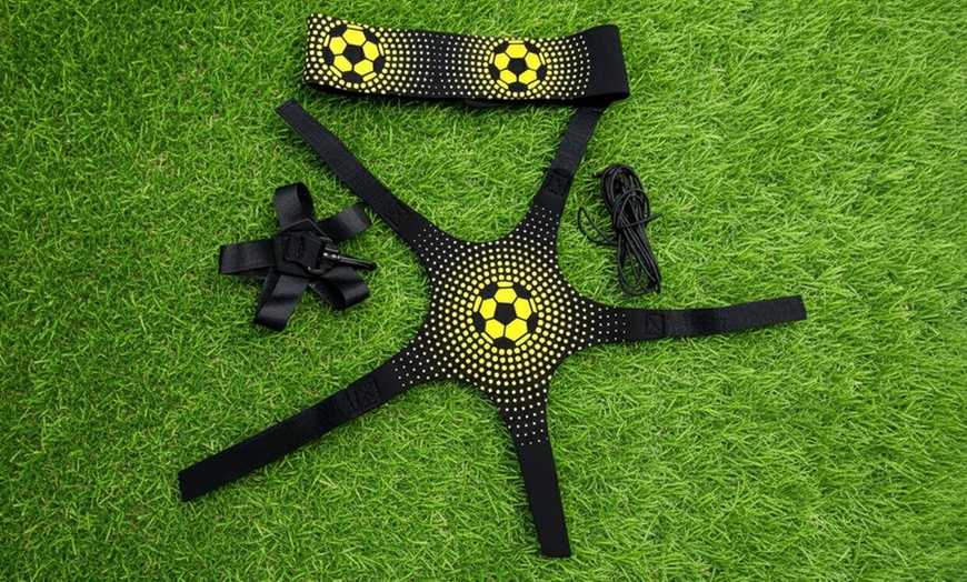 Image 1: Football Kick Trainer Belt Soccer Ball Kicking Belt