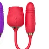Image 1: 2 in 1 Dual Rose Vibrator Sucking Clitoral G-spot Sex Toy 10 Speed Waterproof