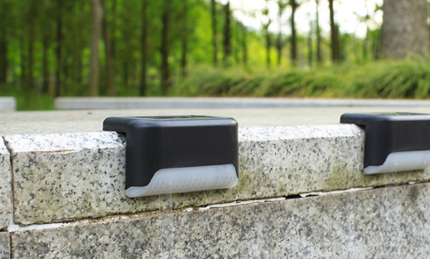Image 7: Outdoor Solar Deck Lights x4, x8 Options