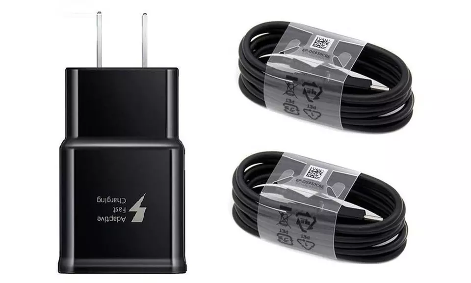 Samsung USB Type C Cables Fast Dual Car Wall Charger for Galaxy S8 S9 S10 Note 9