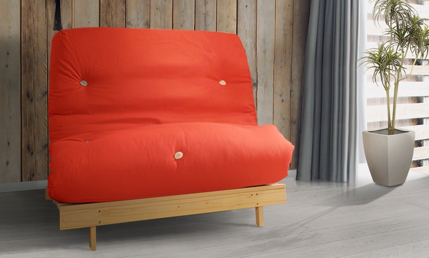 Image 47: Futon Frame and Mattress