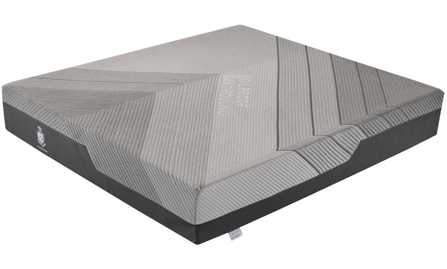 Image 4: Matelas Sampur hybride mémoire de forme gel, tissu bambou et charbon