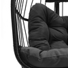 Image 42: Outdoor Cosy Rattan-Effect Hanging Egg Chair with Cushion