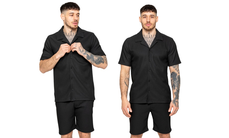 Image 4: Enzo Mens Textured Summer Outfit Set