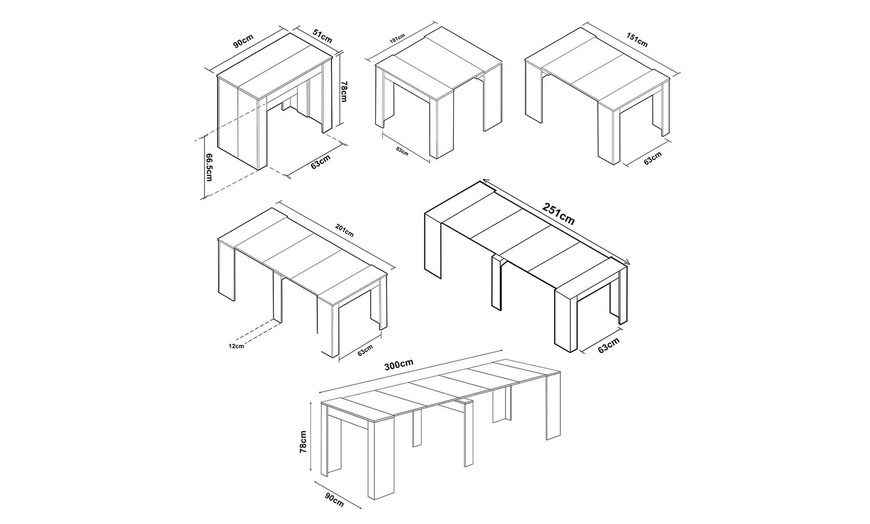 Image 5: Tavolo da pranzo allungabile fino a 3 metri