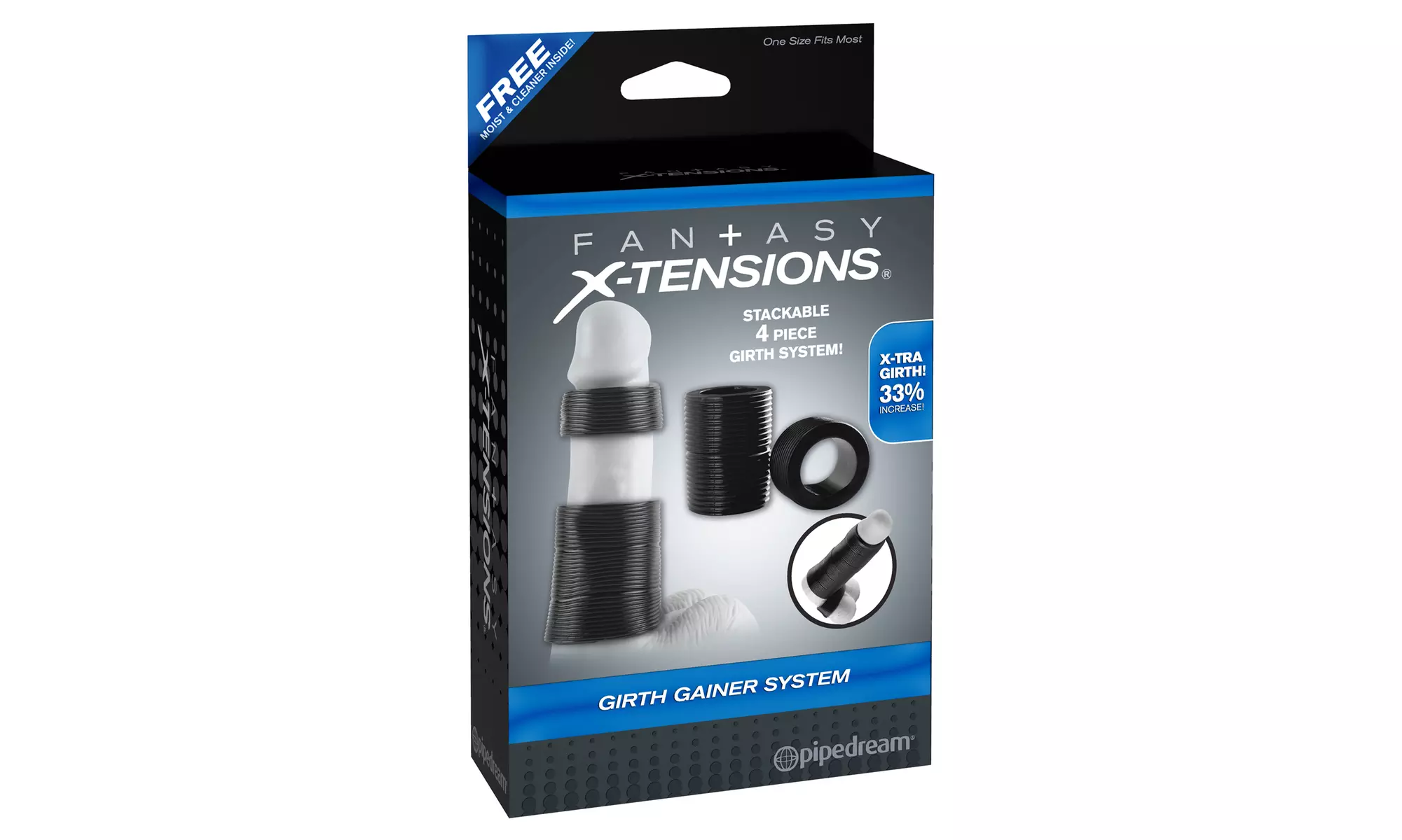 Pipedream Fantasy X-tensions Girth Gainer System - Second Medium