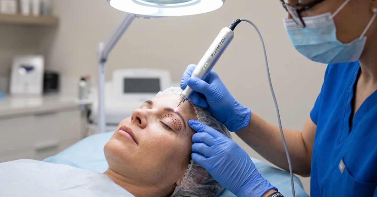 Sesión de lifting facial no quirúrgico con plasma pen en Alicante