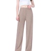 Image 7: Wide Leg Rib Knit Casual Bottoms
