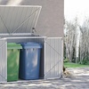 Image 3: Outsunny 5ft x 3ft Garden 2-Bin Steel Storage Shed