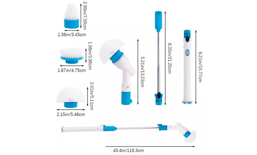 Image 6: Elektrische Reinigungsbürste Rotierende, ausziehbare, wiederaufladbare