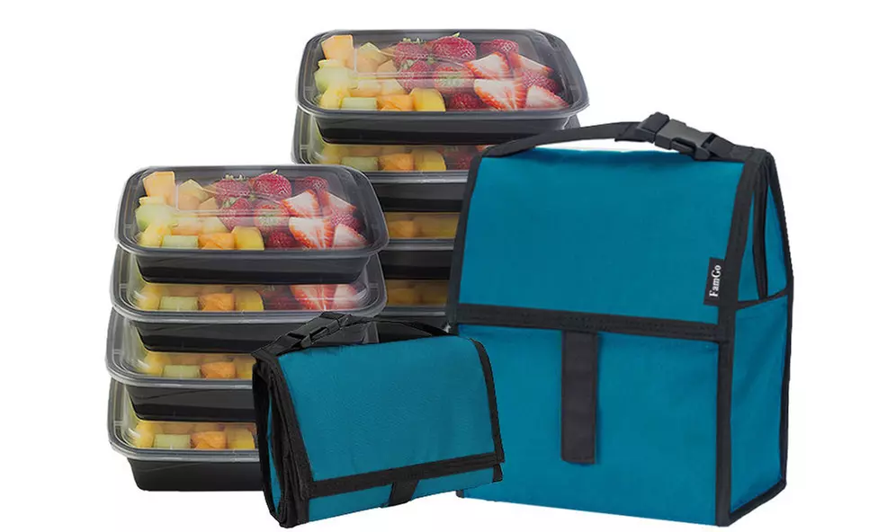 Meal Prep Cooler or Set with Reusable Food Storage Containers - Second Medium
