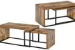 HomCom Set of Two Industrial-Style Coffee Tables - Image 6