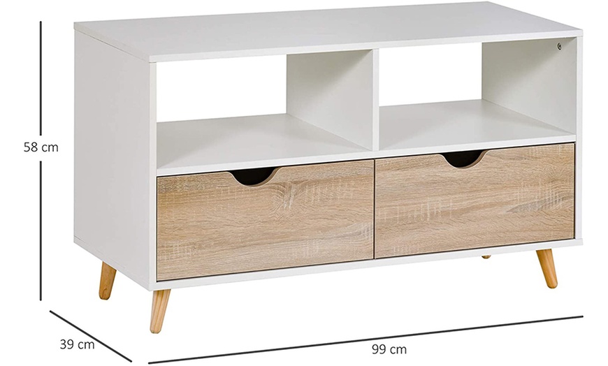 Image 7: HomCom TV Stand