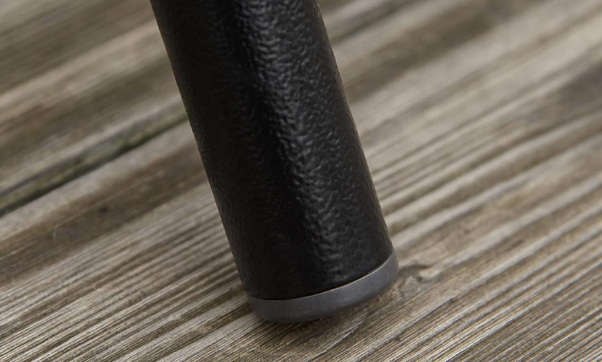 Image 9: Outsunny Three-Piece Outdoor Bistro Table and Chairs Set