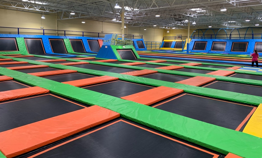 Image 1: Up to 40% Off 60-Minute Jump Pass at Sky Sports Trampoline Park