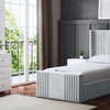 Image 13: DS Living Elara Winged Panel Bed With Ottoman Gas Lift