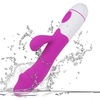 Image 1: Sex Toy 30 Modes Rabbit Vibrating G-spot Waterproof Dildo