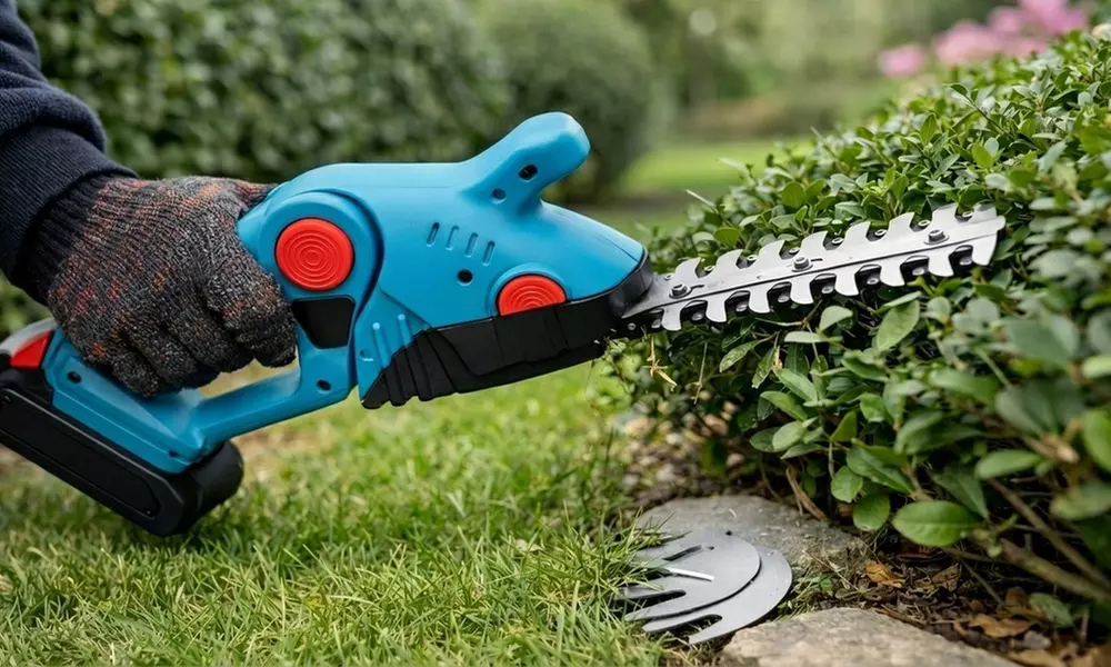 Tagliasiepi con 2 batterie