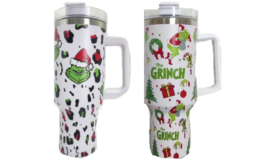 Image 24: 1 ou 2 gobelets de Noël en acier inoxydable d'1 L avec poignée