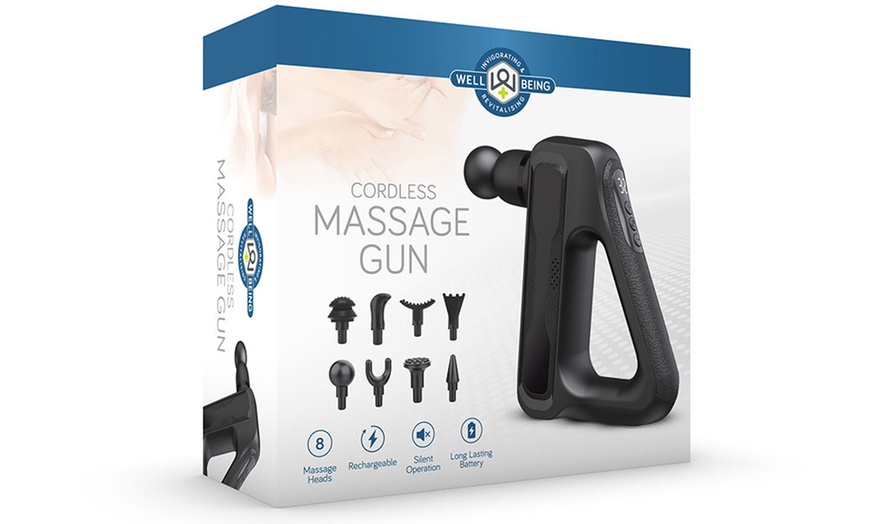 Image 3: Cordless Massage Gun with Multiple Attachments