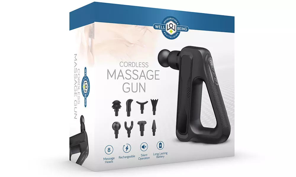 Cordless Massage Gun with Multiple Attachments - Second Medium