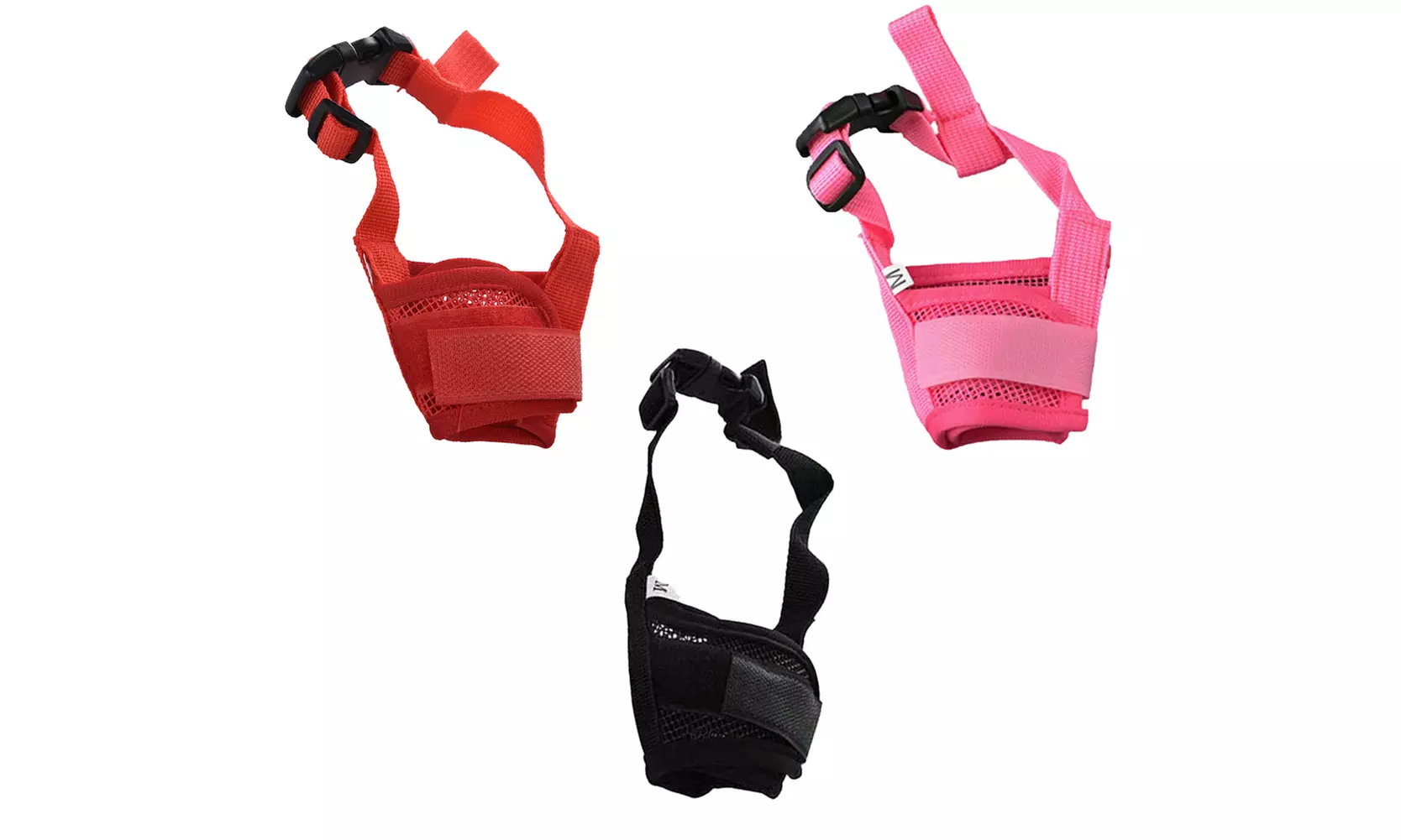 US 3-6 Dog Mask Soft Mesh Muzzle Mouth Cover Adjustable Grooming Anti Bark Bite
