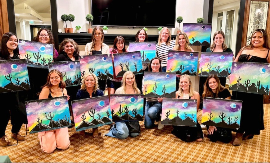 Image 1: Unleash Your Inner Picasso: Sip, Paint, and Party Like Never Before!