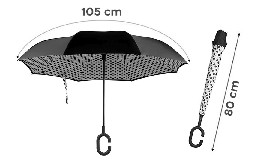 Image 4: Parapluie inversé anti-vent et anti-pluie