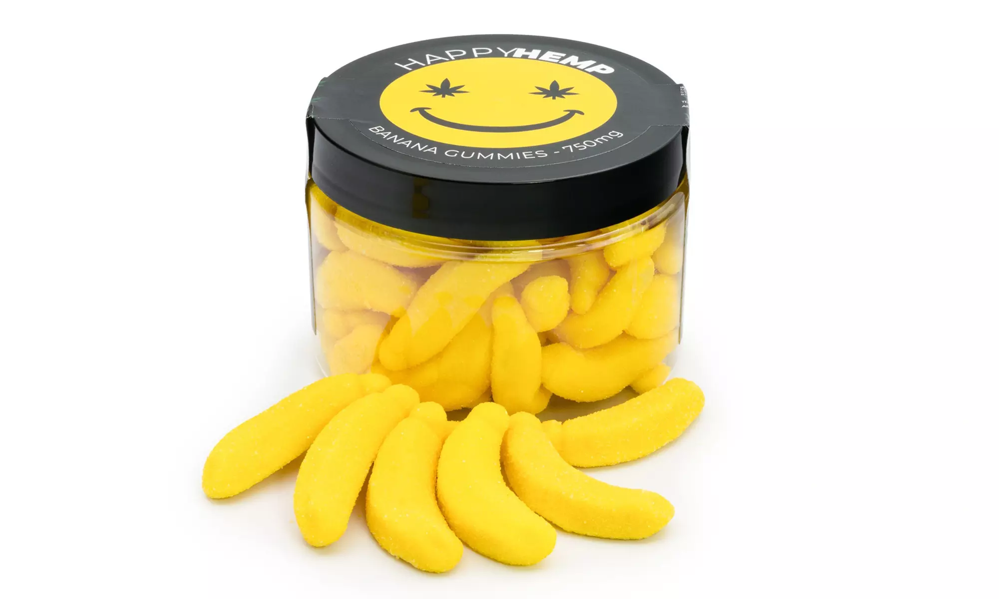 CBD Infused Gummy Banana from Happy Hemp - CBD for Day & Night Time Available