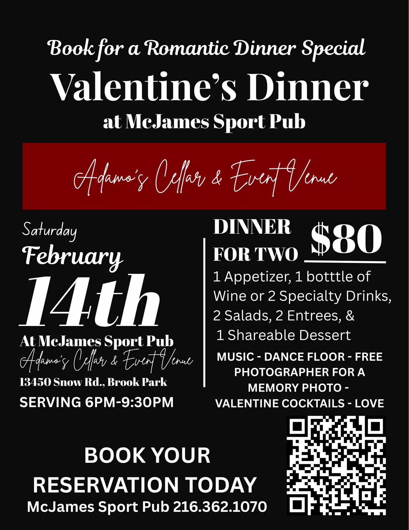Valentines Day Experience:A Perfect Evening for Solo Diners or Couples