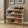 Image 4: Four-Tier Bamboo Shoe Rack