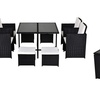 Image 15: 8 or 4 Seater Corner Rattan Garden Furniture Set with Table