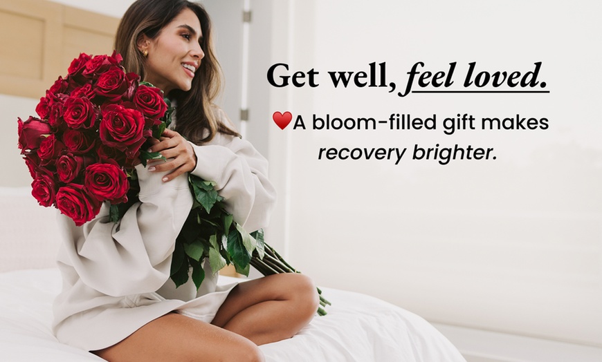 Image 2: The Feel-Better Gift That Always Works: Farm-Fresh Roses from Rosaholics Up to 71% Off.