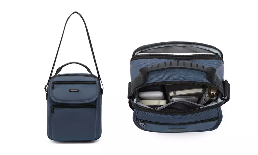 Image 15: Bolso bandolera resistente con múltiples bolsillos
