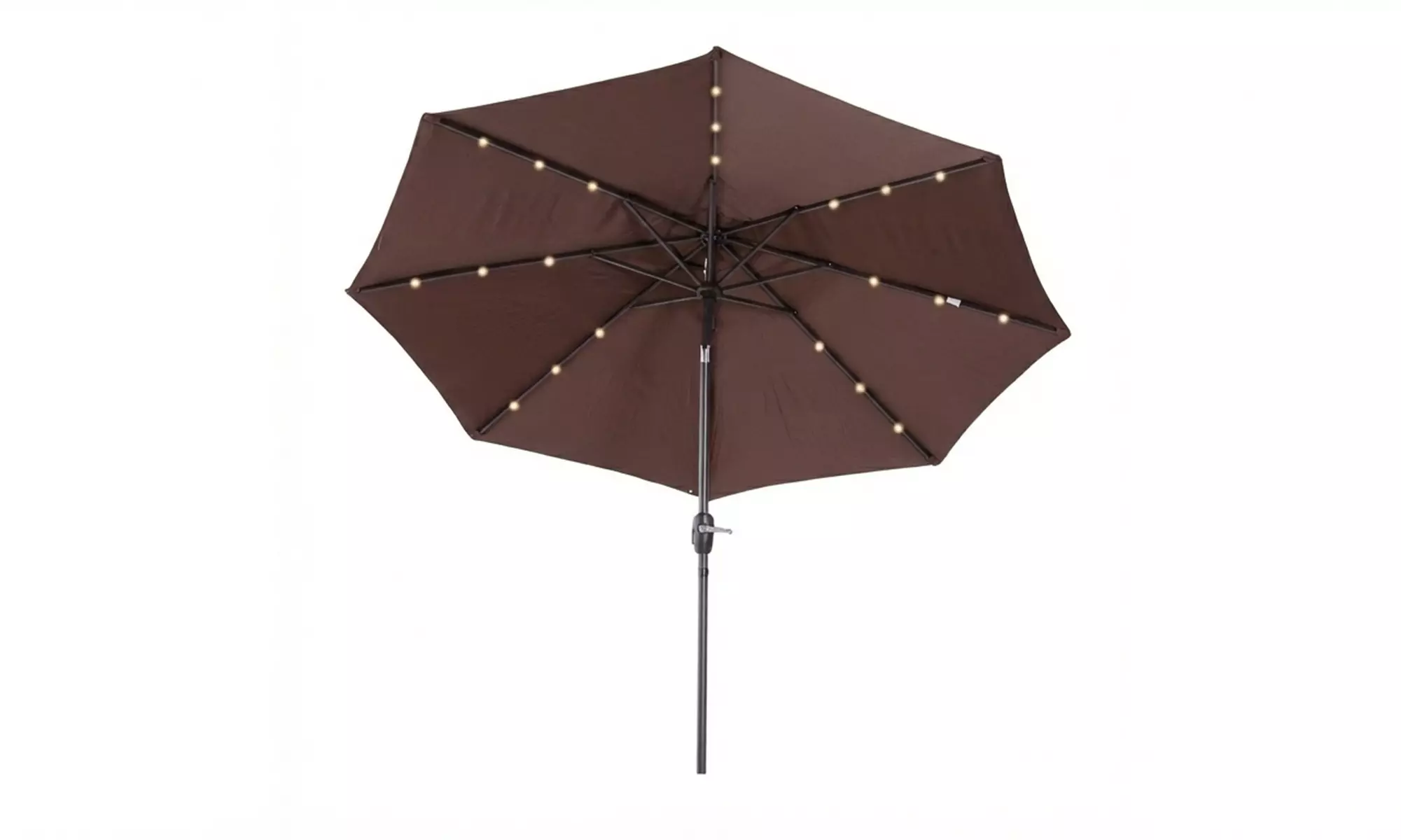Outsunny Solar LED Tilt Parasol Umbrella