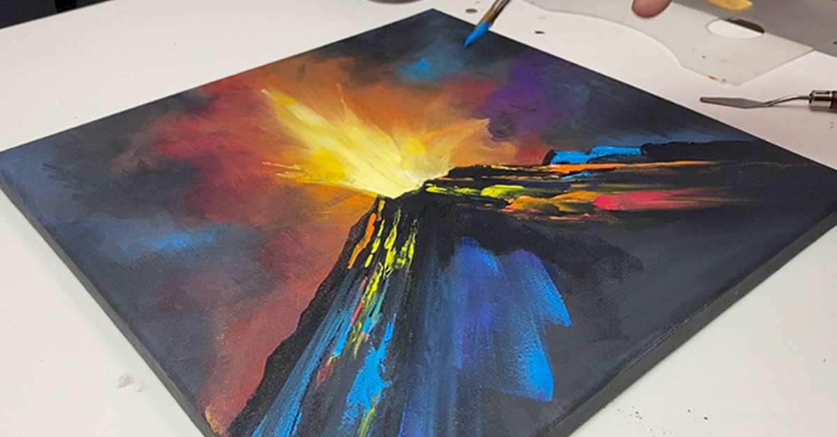 Taller de pintura y texturas con degustación de vinos volcánicos en Las Palmas