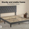 Image 15: Levede Minimalist Upholstered Bed Frame Collection