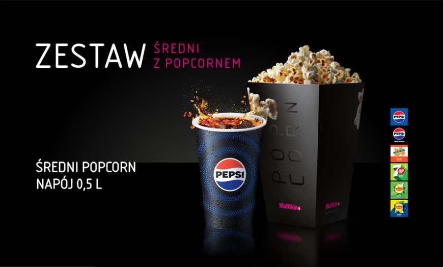 Image 7: Zestawy barowe: napój z popcornem lub nachosami dla 1 lub 2 osób